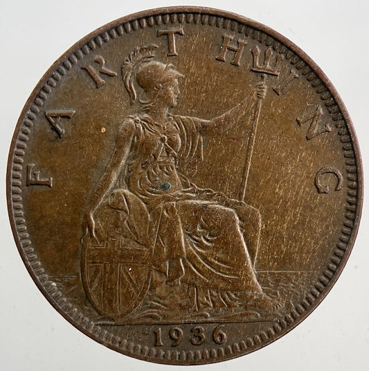 1936 George V Farthing Coin | Very High Grade