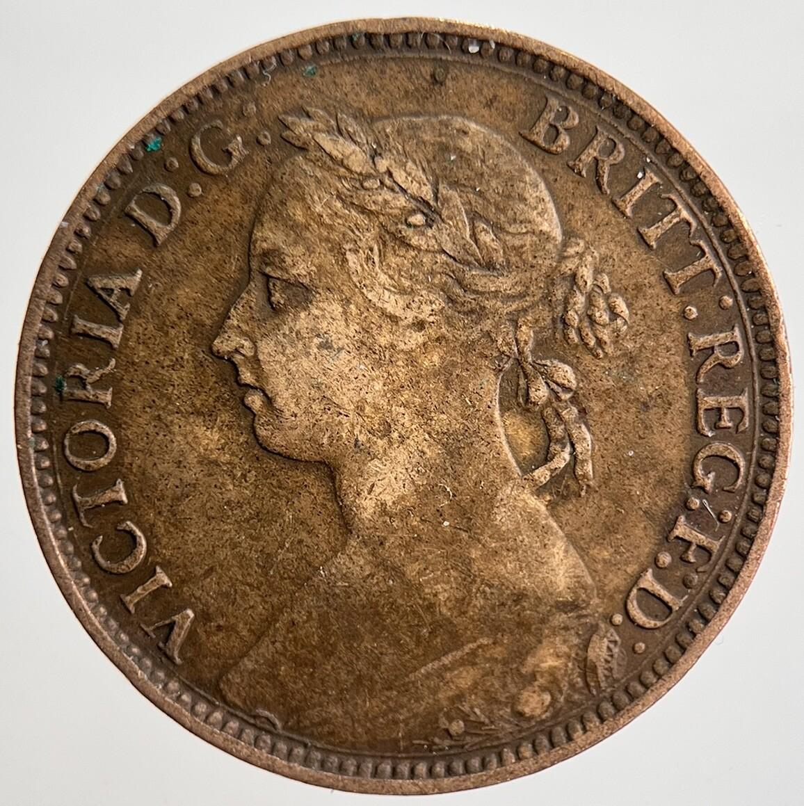 1894 Victoria British Farthing Coin | Fine Collectable Grade | a2479