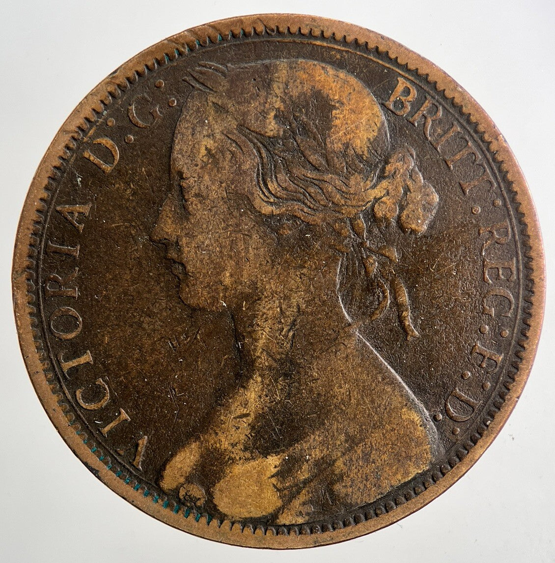 1873 Victoria One Penny Coin | Fine Collectable Grade | a9449