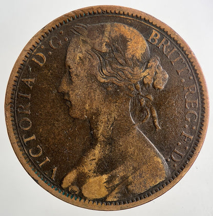 1873 Victoria One Penny Coin | Fine Collectable Grade | a9449