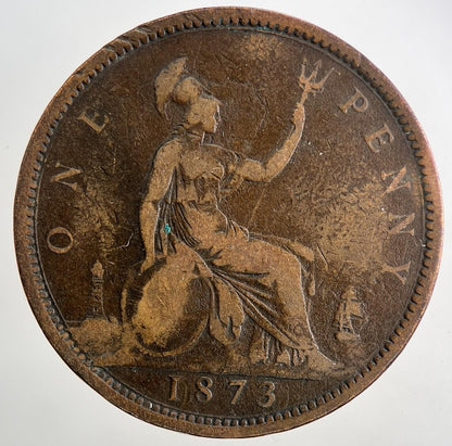 1873 Victoria One Penny Coin | Fine Collectable Grade | a9449