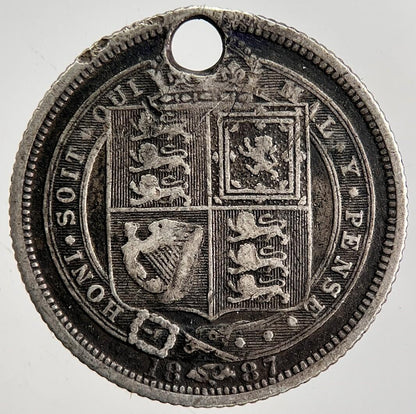 1886 Victoria Sixpence Silver Coin | Collectable Grade | a2452