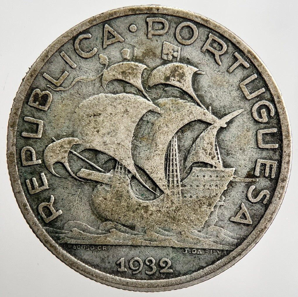 1932 Portugal 5 Escudos Silver Coin | Collectable Grade