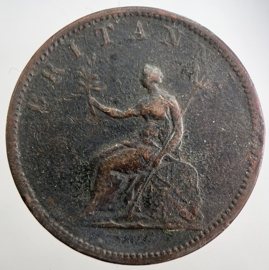 1806 George 3rd III Half-Penny British Coin | Collectable Grade | a7535