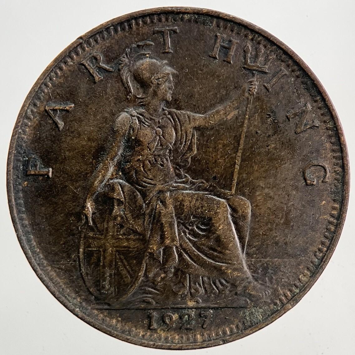 1927 George V Farthing Coin | Very High Grade