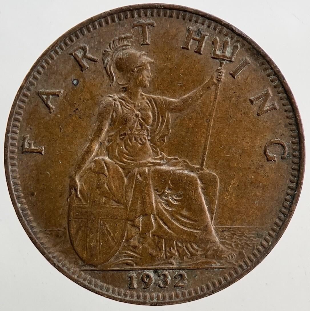 1932 George V Farthing Coin | Very High Grade