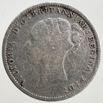 1886 Victoria Young Head Threepence Silver Coin | Fine Collectable Grade | a2567