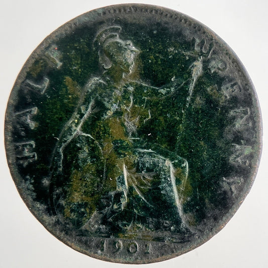 1901 Victoria Half-Penny Coin | Collectable Grade | a7146