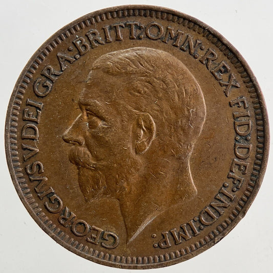 1929 George V Farthing Coin | Very High Grade