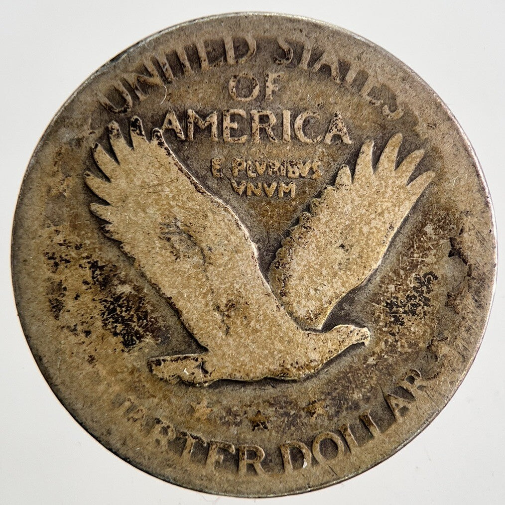 US USA Standing Liberty Quarter Dollar Silver Coin | Collectable Grade | a9869