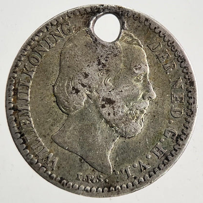 1885 Netherlands 10 Cents Silver Coin | Fine Collectable Grade | a9857