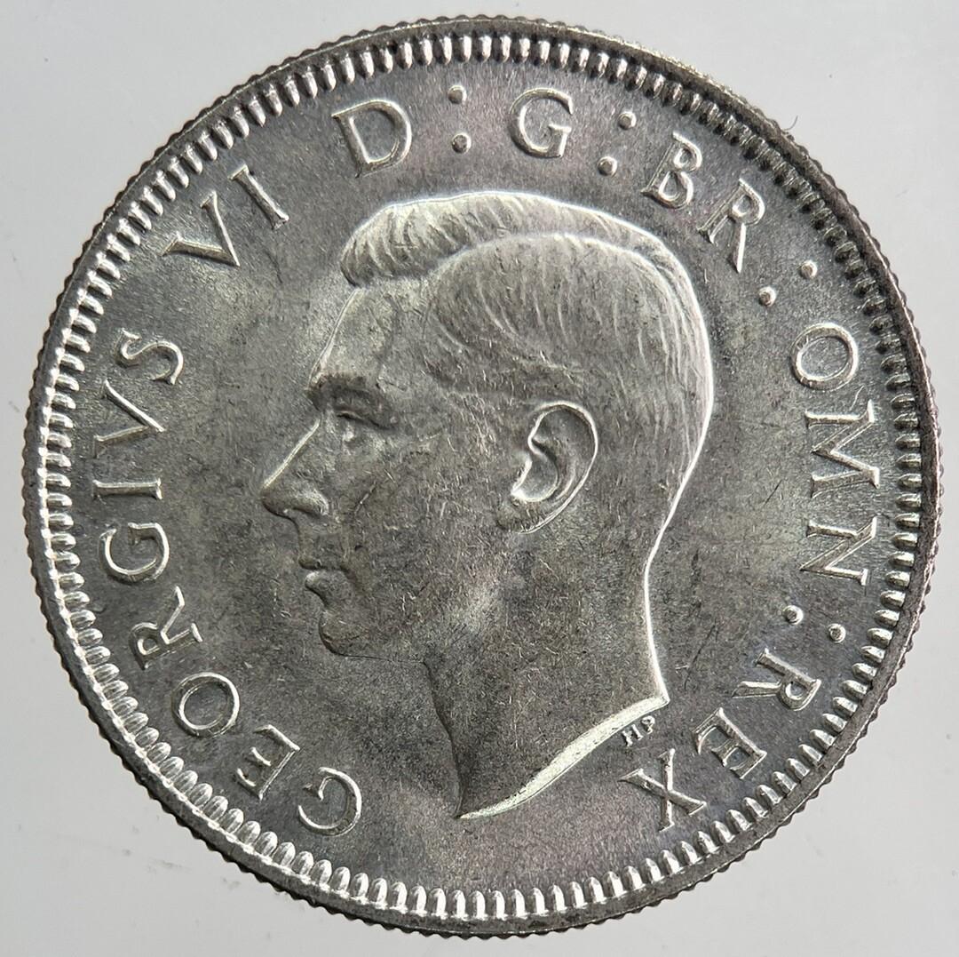 1937 George VI British Shilling Silver Coin | Very Fine Grade | a6413