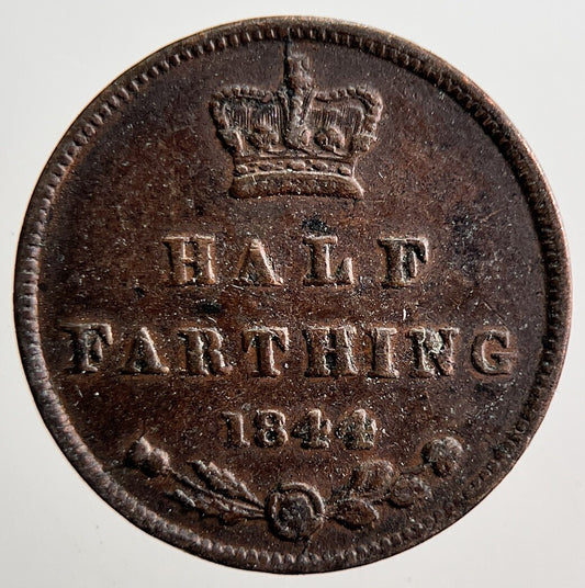 1844 Victoria Half Farthing Coin | Fine Collectable Grade