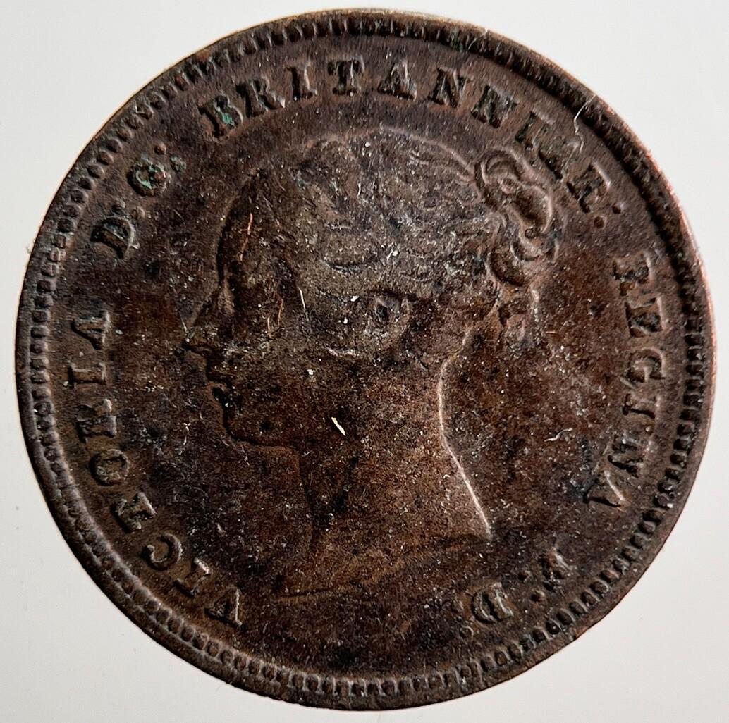 1844 Victoria Half Farthing Coin | Fine Collectable Grade