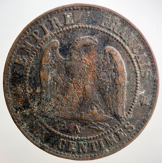 1855 France 10 Centimes Coin | Collectable Grade