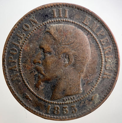 1855 France 10 Centimes Coin | Collectable Grade
