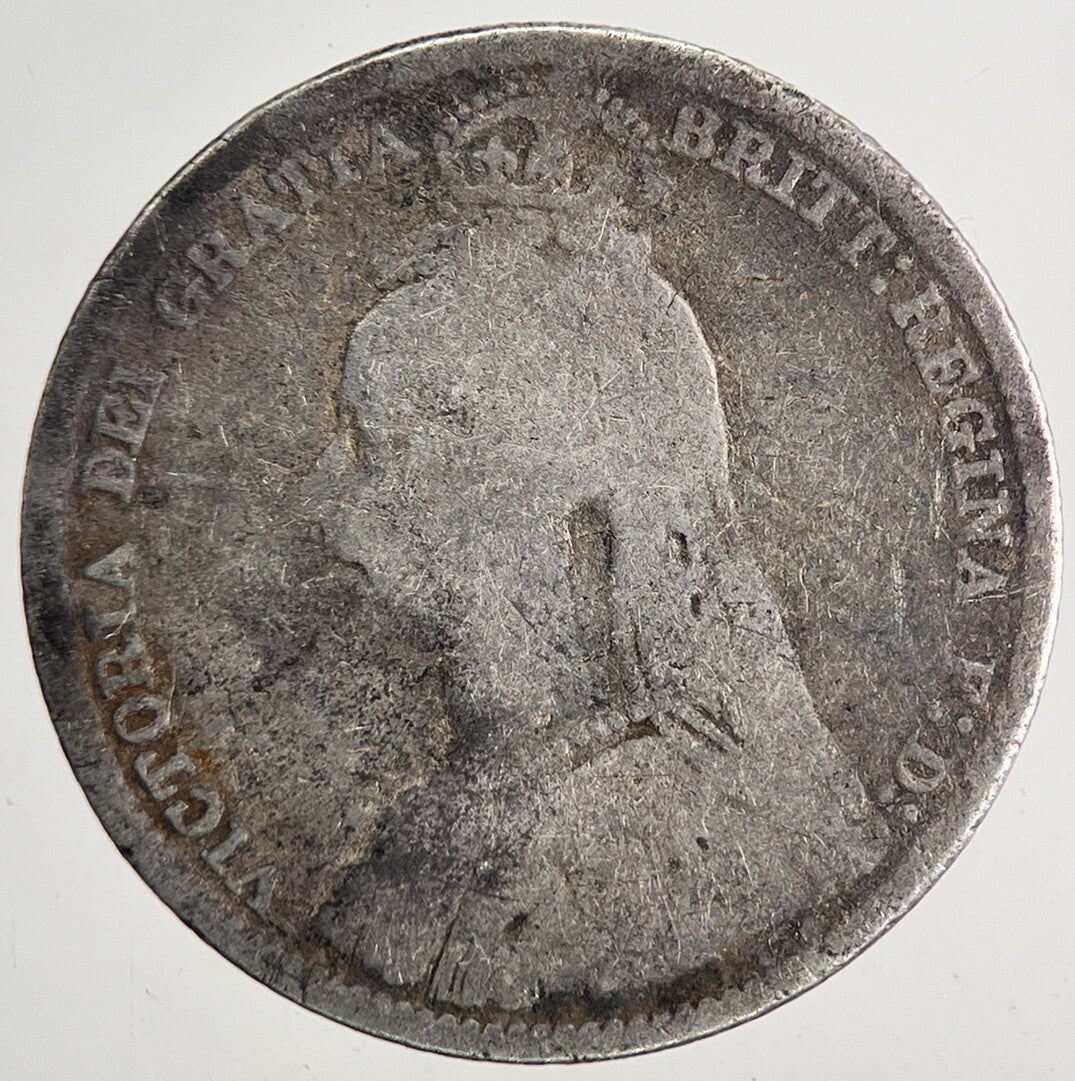 1891 Victoria Sixpence Silver Coin | Fair Grade | a9579