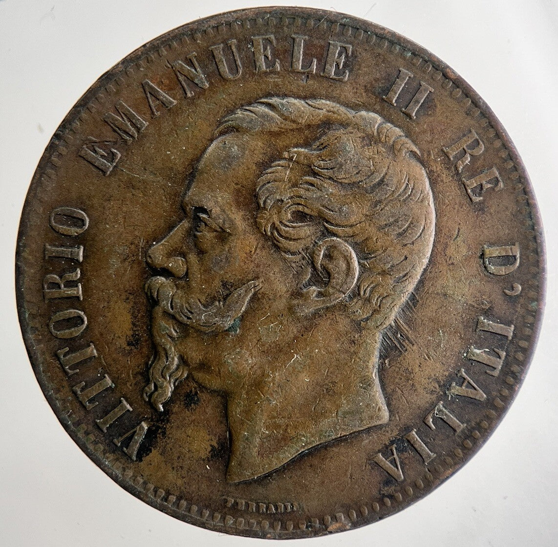 1867 Italy 10 Centesimi Coin | Very High Grade | a9699