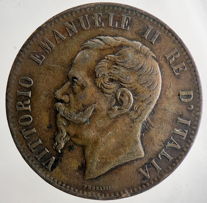 1867 Italy 10 Centesimi Coin | Very High Grade | a9699