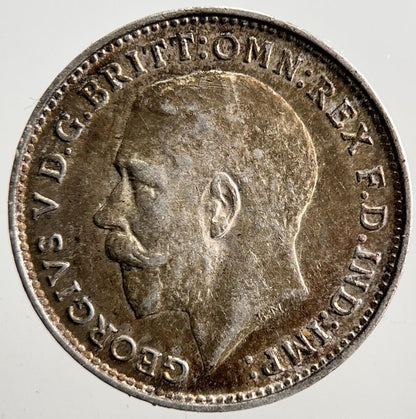 1918 George V Threepence Silver Coin | Very High Grade