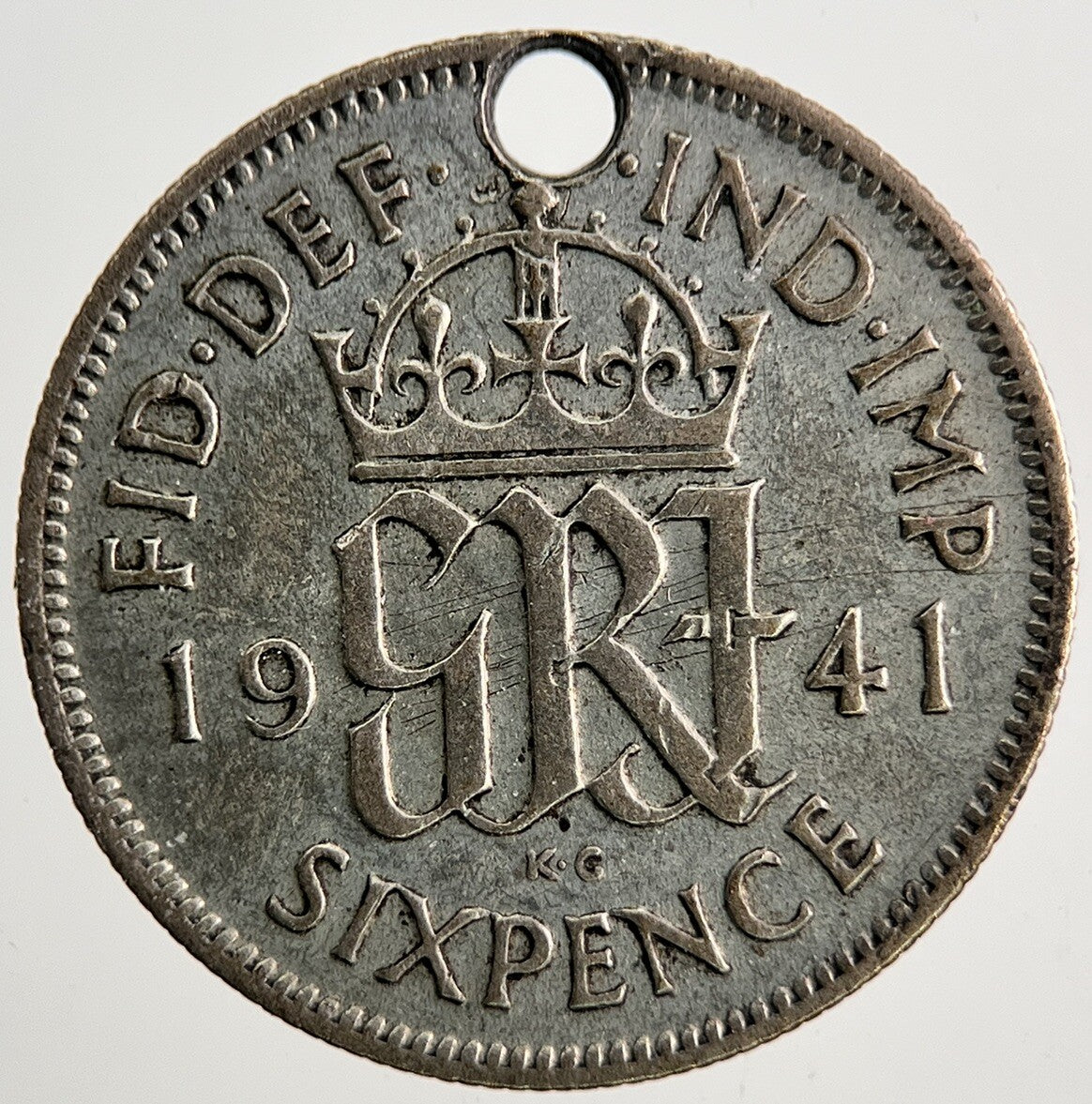 1941 George VI British Sixpence Silver Coin | Fine Collectable Grade | a9531