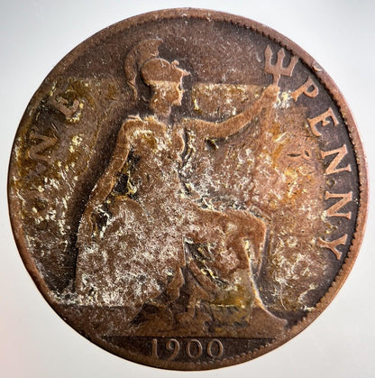 1900 Victoria One Penny Coin | Collectable Grade