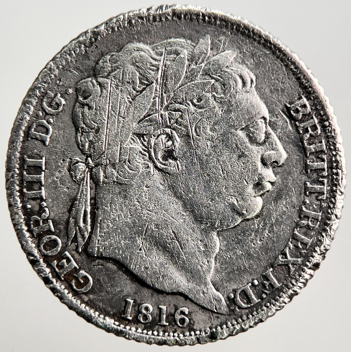1816 George III 3rd Sixpence Silver Coin | Collectable Grade