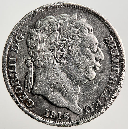 1816 George III 3rd Sixpence Silver Coin | Collectable Grade