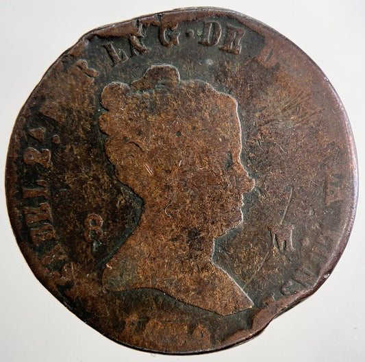 1873 Spain 8 Maravedis Coin | Collectable Grade | a9553