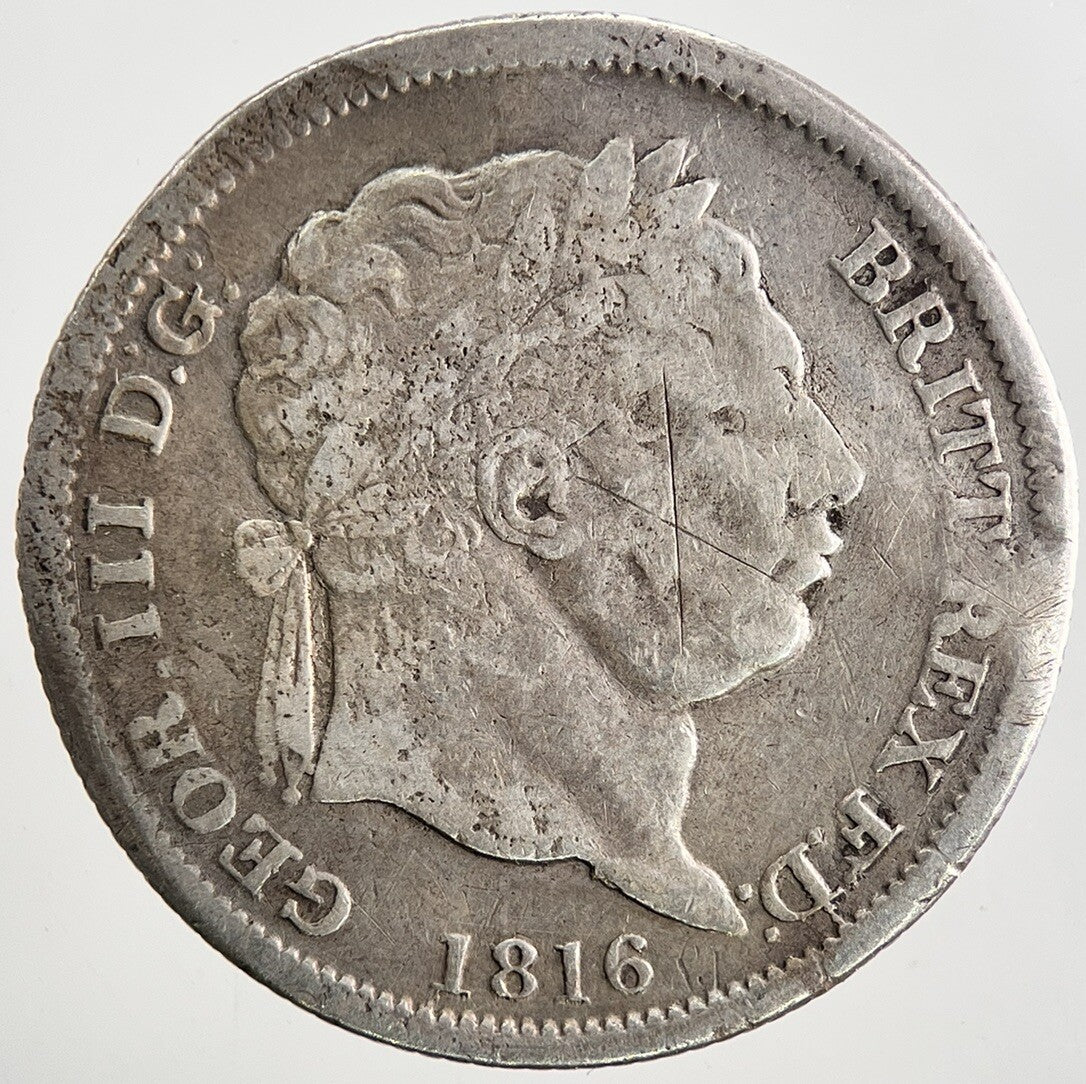 1816 George III 3rd Shilling Silver Coin | Collectable Grade | a9539