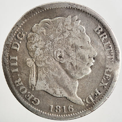 1816 George III 3rd Shilling Silver Coin | Collectable Grade | a9539