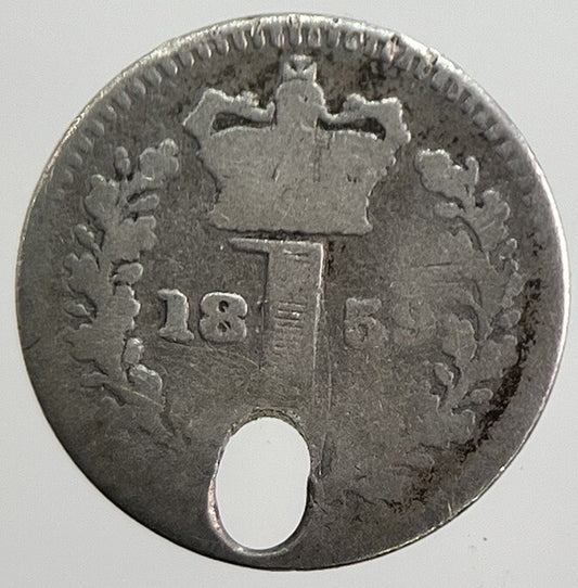 1859 Victoria Maundy One-Pence Silver Coin | Fair Grade