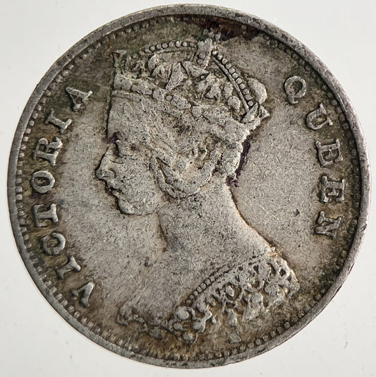 1900 Hong Kong 10 Cents Silver Coin | Very High Grade | a9599