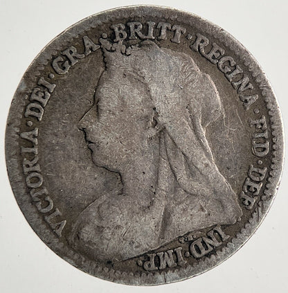 1901 Victoria Threepence Silver Coin | Collectable Grade | a9564