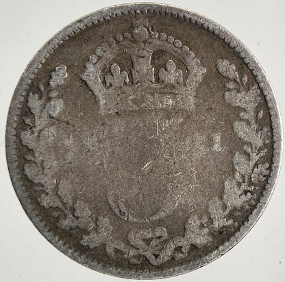 1901 Victoria Threepence Silver Coin | Collectable Grade | a9564