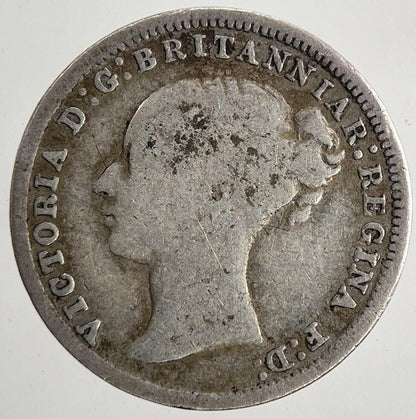 1875 Victoria Threepence Silver Coin | Fine Collectable Grade | a9561