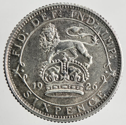 1926 George V Sixpence Silver Coin | Very High Grade | a9551