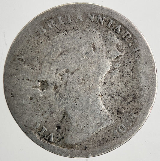 British Victoria Threepence Silver Coin | Worn Grade | a9562