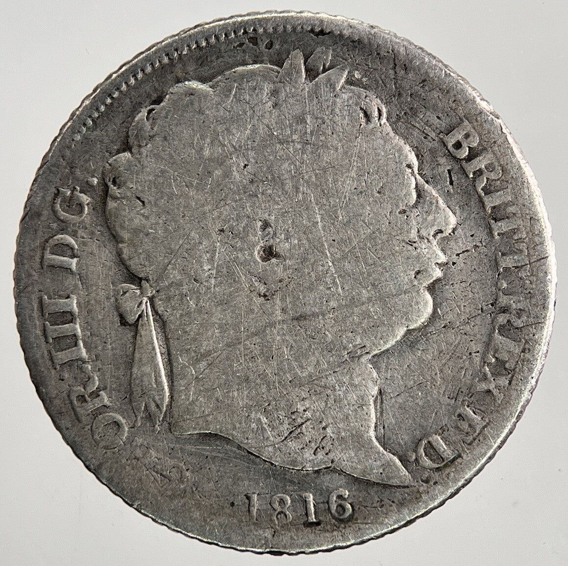 1816 George III Sixpence Silver Coin | Collectable Grade | a9538