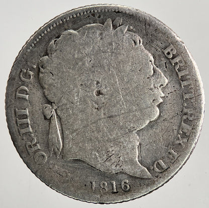 1816 George III Sixpence Silver Coin | Collectable Grade | a9538