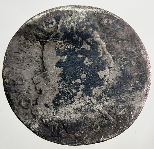 British William III 3rd Sixpence Silver Coin | Fair Grade | a9571