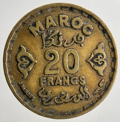1952 (1371) Morocco 20 Francs Coin | Fine Collectable Grade | a9687