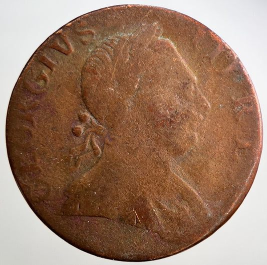 1774 George 3rd III Half-Penny British Coin | Fair Grade