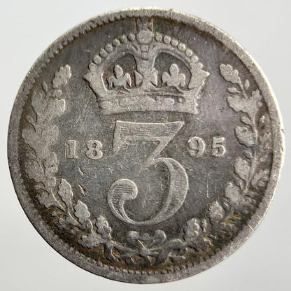 1895 Victoria Threepence Silver Coin | Collectable Grade