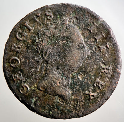 1766 Irish Hibernia Half-Penny Coin | Collectable Grade