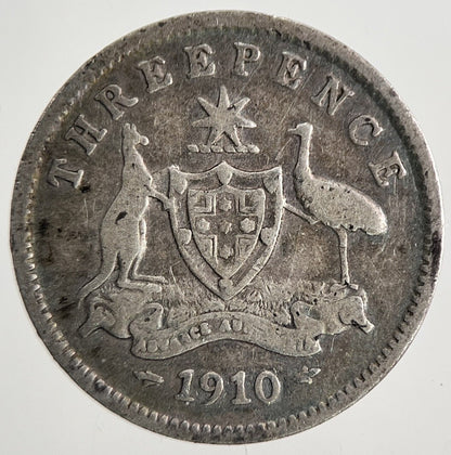 1910 Australia Threepence Silver Coin | Collectable Grade | a9591