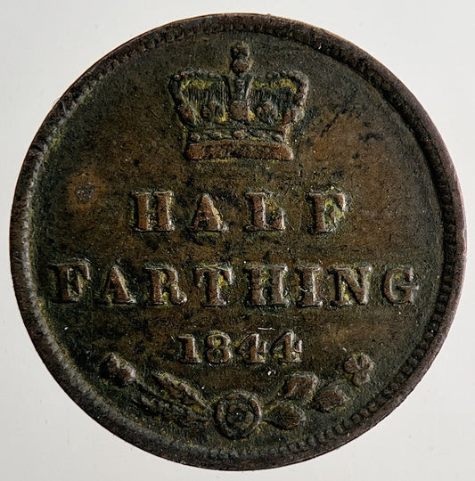 1844 Victoria Half Farthing Coin | Fine Collectable Grade | a9658