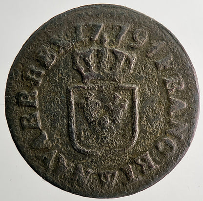 1779 Louis XVI France 1/2 Half Sol Coin | Collectable Grade | a9667