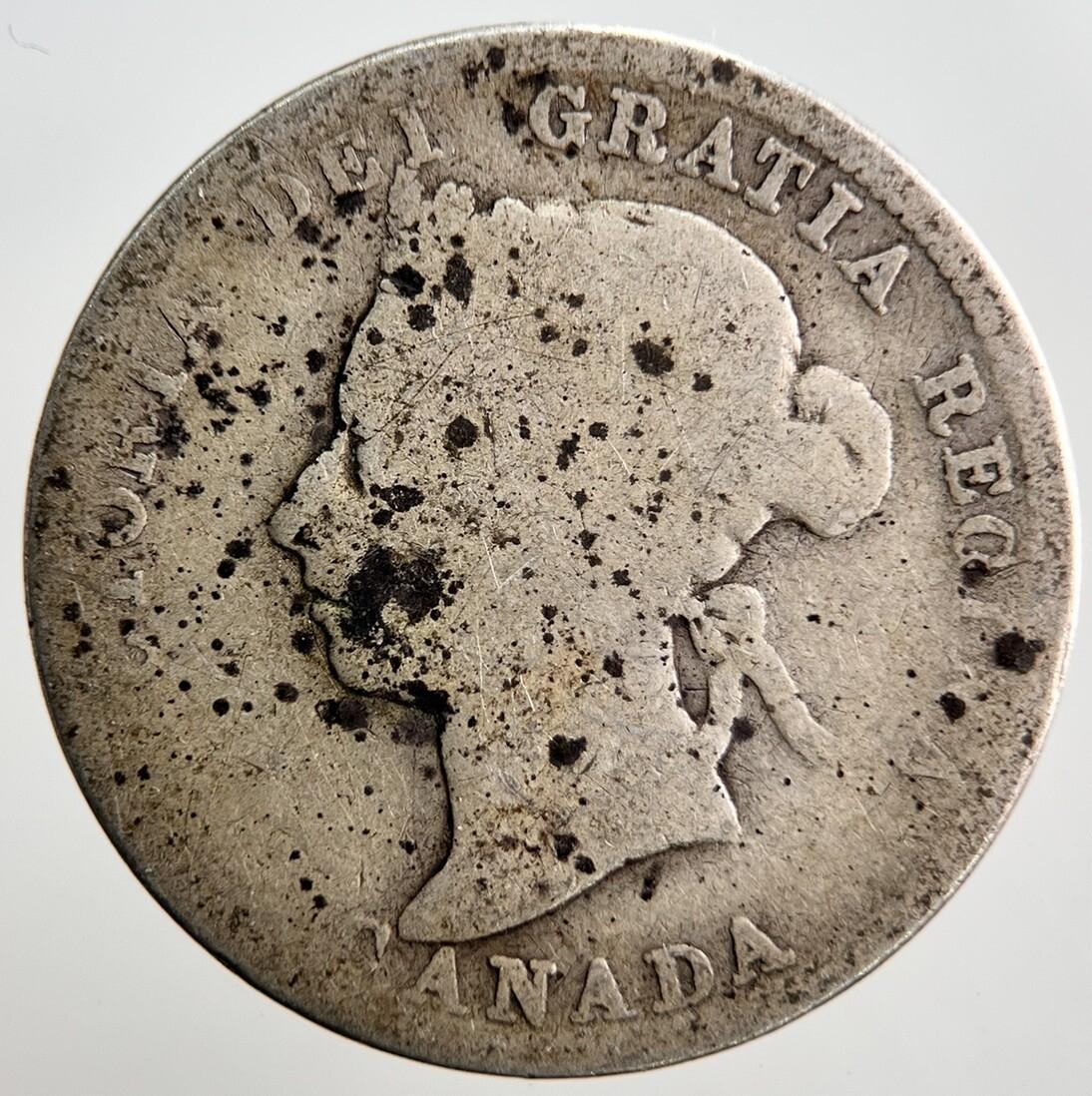 1900 Canada 25 Cents Silver Coin | Fair Grade