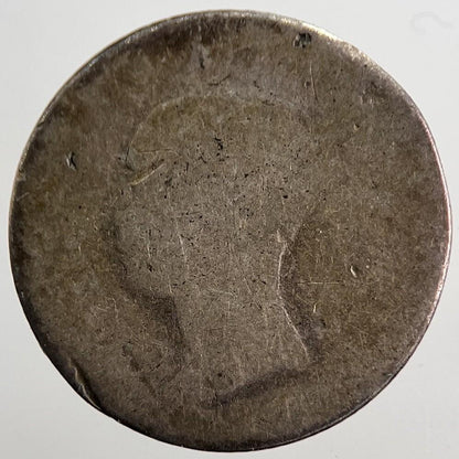 1844 Victoria Groat Four-Pence Silver Coin | Fair Grade | a5729